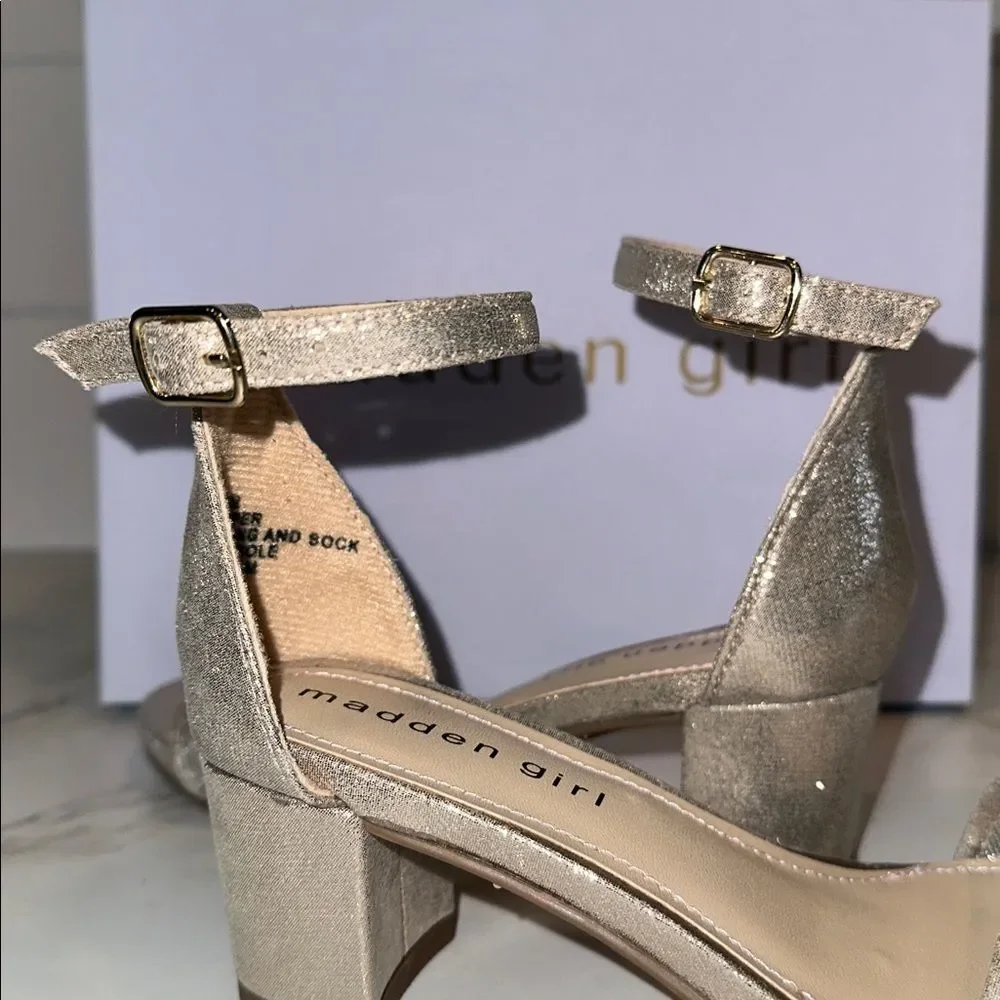 Madden Girl MMARISA Gold Mesh Heels NEW Size 13 Easter Church Wedding